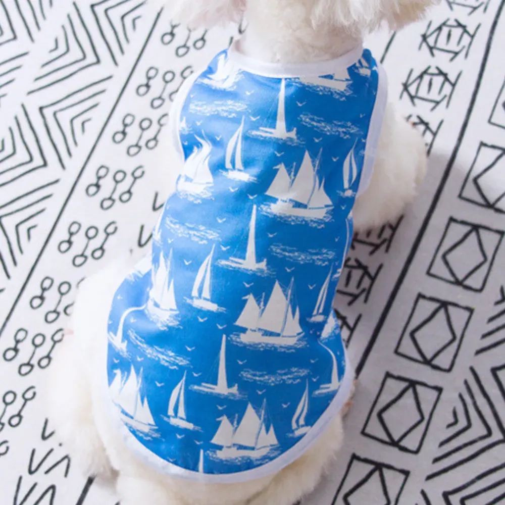 Summer Lightweight Stripe and Star Pet Vest for Dogs (14) Breathable Fabric: The fabric is soft and breathable, allowing for excellent airflow to prevent overheating during the hot summer months.