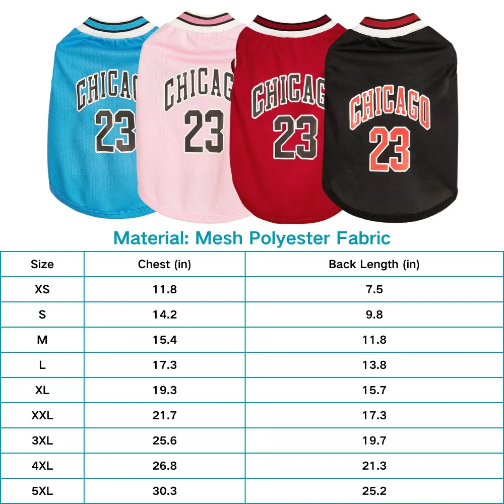 Mesh fabric design keeps dogs cool and breathable during warm weather.