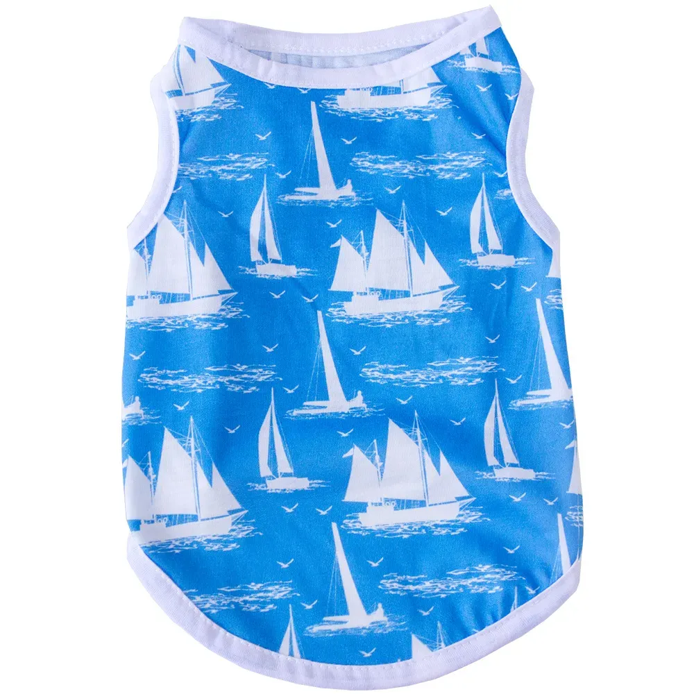 Summer Lightweight Stripe and Star Pet Vest for Dogs (18) Lightweight & Comfortable: This summer vest is made from breathable, lightweight fabric that keeps pets comfortable and cool during warmer months.