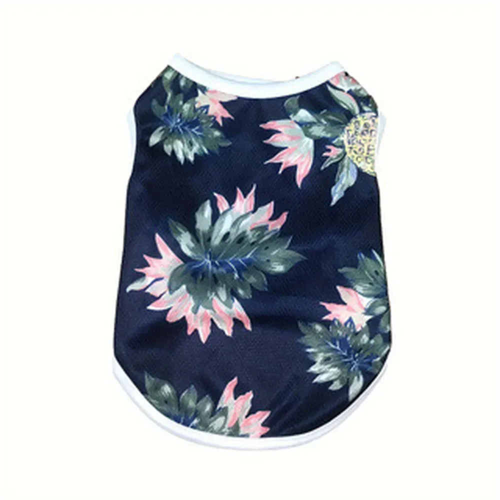 Stylish & Practical: The Hawaiian print adds a playful touch to the vest, while the breathable, stretchy material ensures comfort and easy wear.