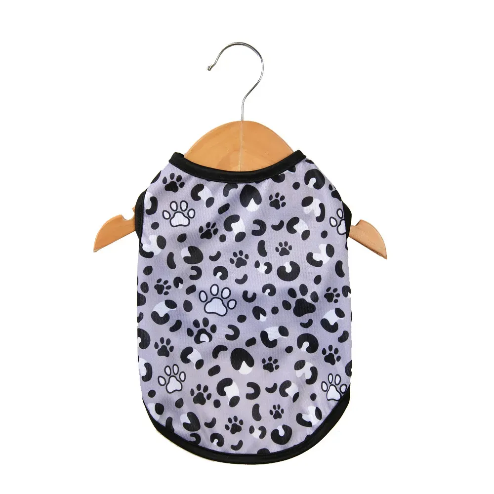 Summer Breathable Leopard Pet Vest for Dogs (12) The Hawaiian-inspired pet vest is a perfect addition to any summer wardrobe.