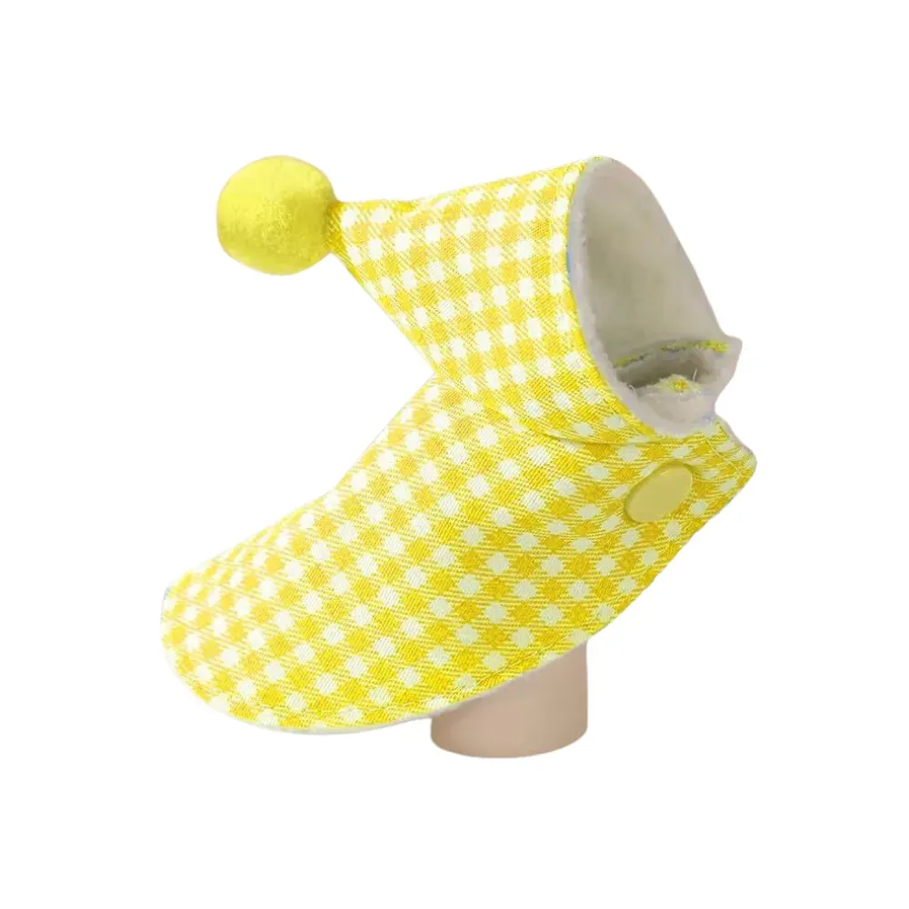 Warm Hooded Plaid Cloak Jacket for Birds