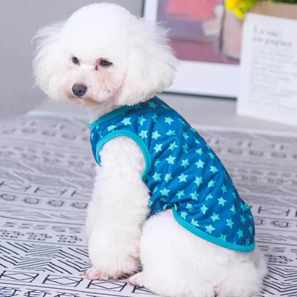 Summer Lightweight Stripe and Star Pet Vest for Dogs (10) The summer lightweight vest is a must-have for any pet owner looking to keep their pets cool and comfortable during the warmer months.