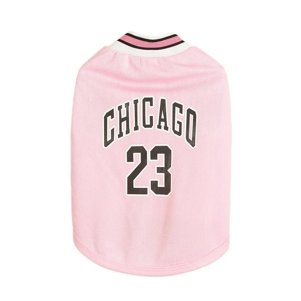 Sporty Basketball Design: This dog basketball jersey features a sporty, athletic design, adding a touch of fun and style to pets' wardrobes. Ideal for dogs that love an active lifestyle.