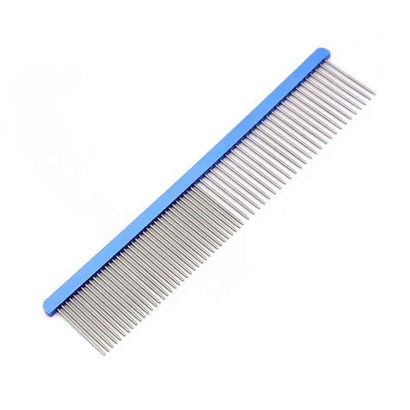 Stainless Steel Pet Comb Blue