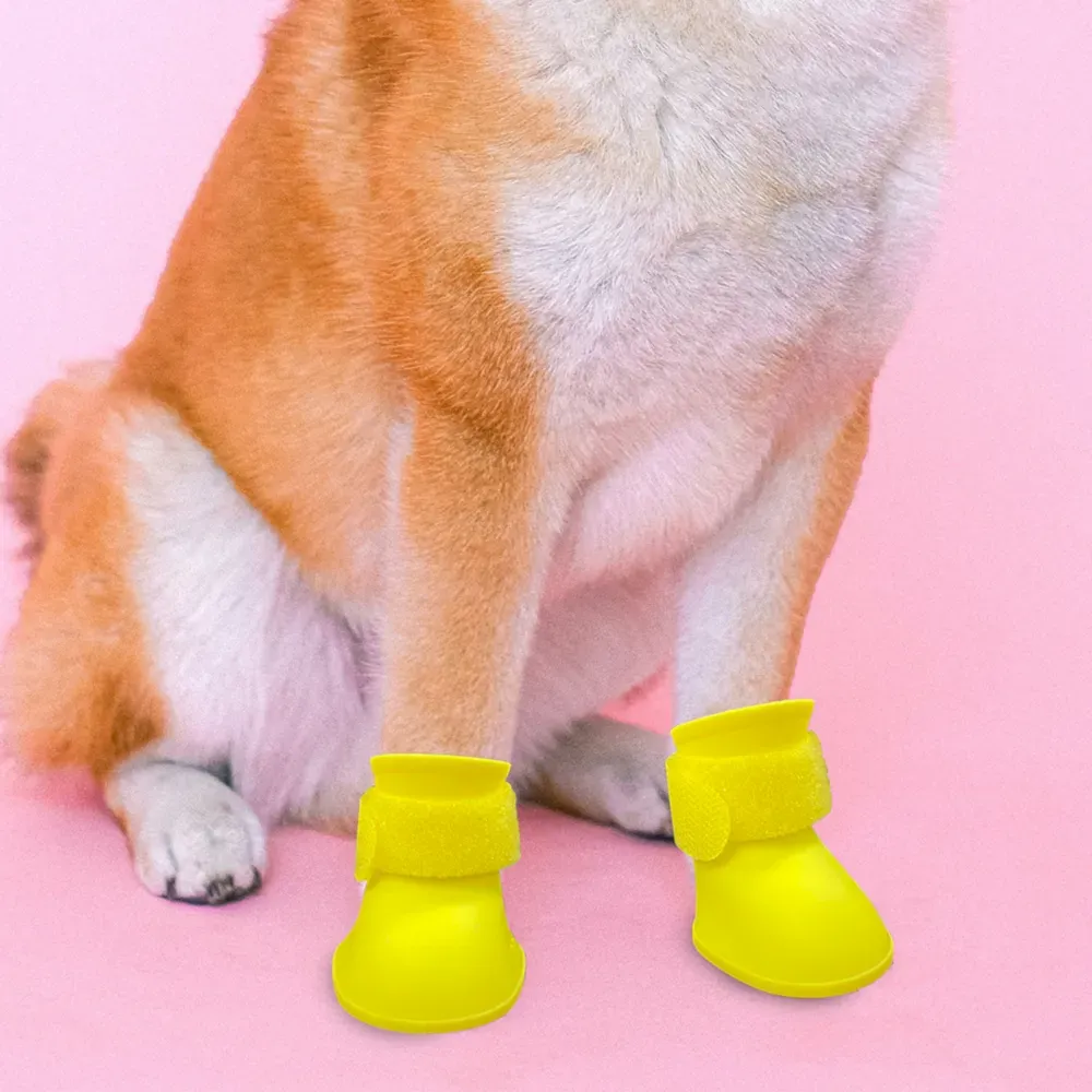 antislip pet rain booties