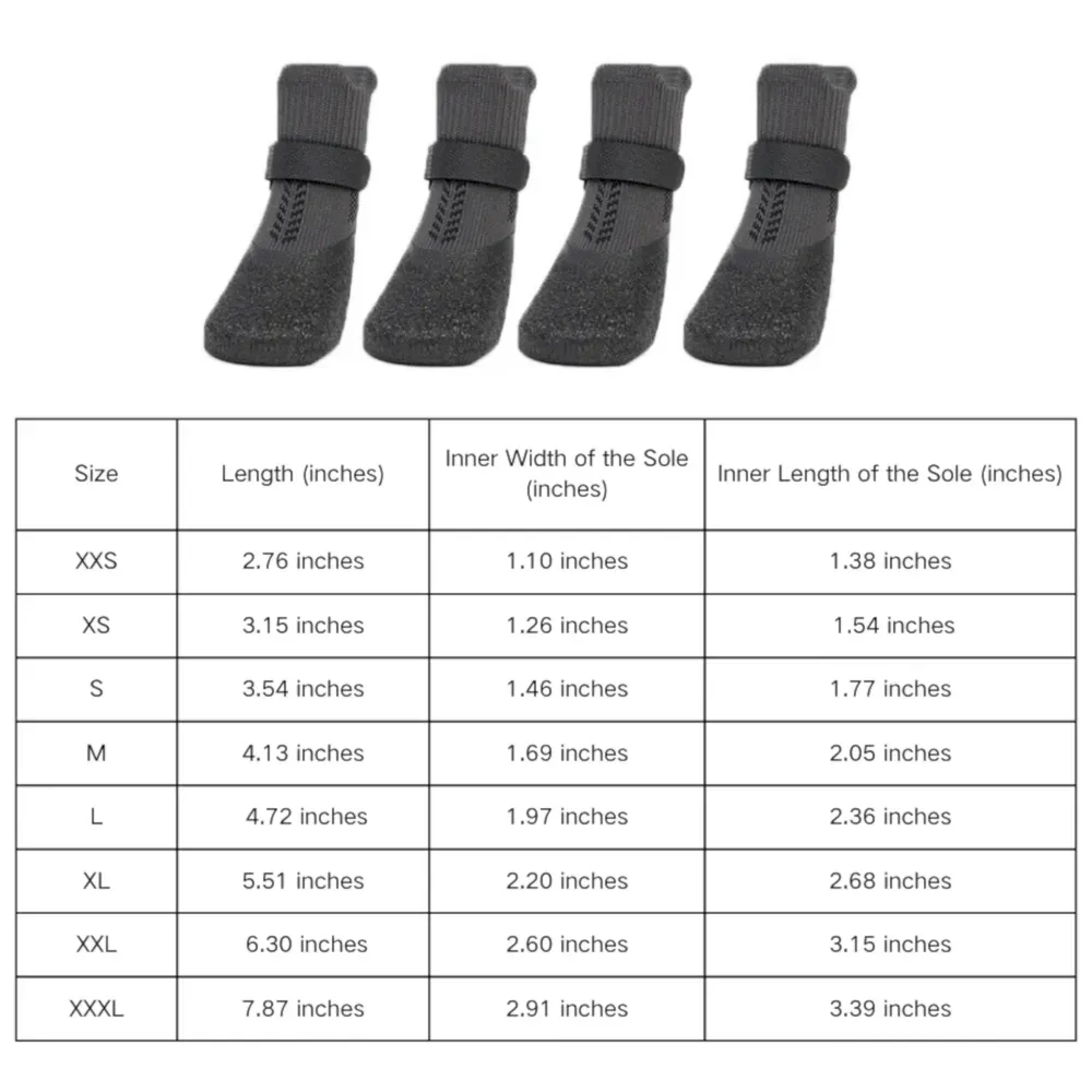 Waterproof Dog Booties size