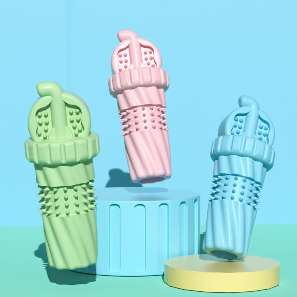 Specifically designed to float, this chew toy is perfect for dogs who love water. Whether at the pool, lake, or beach, the cola cup-shaped toy will stay afloat, making it easy for dogs to grab, fetch, and enjoy water-based playtime.