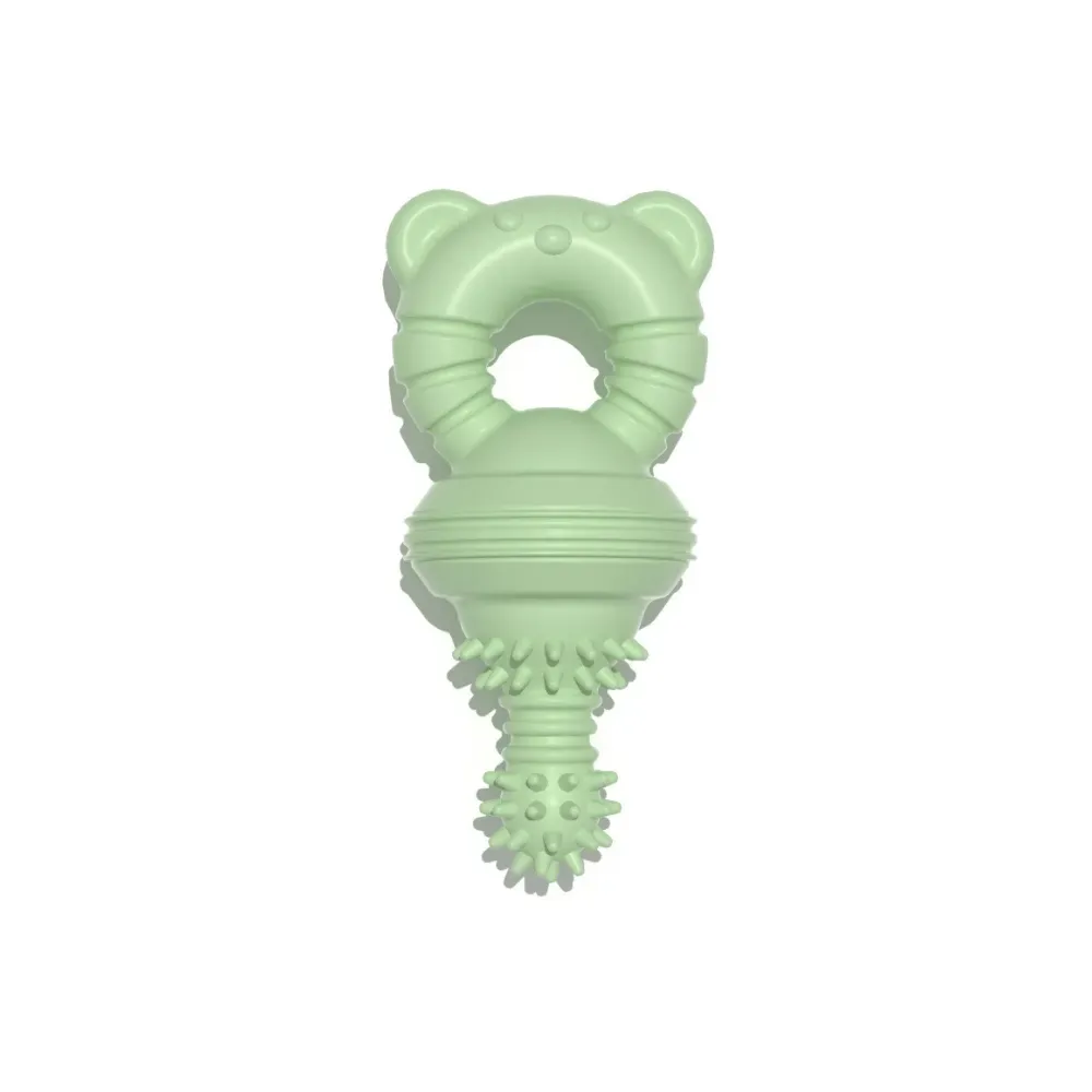 Featuring a whimsical bear candy shape, this chew toy combines fun and functionality. The colorful and engaging design makes it a favorite among dogs, adding a cheerful twist to their water play while keeping them entertained for hours.