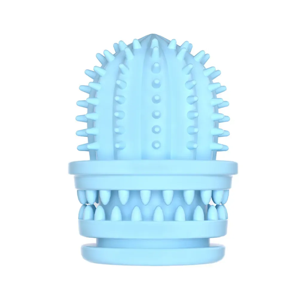 The textured surface of the succulent plant-shaped chew toy helps clean teeth, massage gums, and promote healthy chewing habits. It’s especially beneficial for teething dogs and also supports overall oral hygiene through fun and engaging play.
