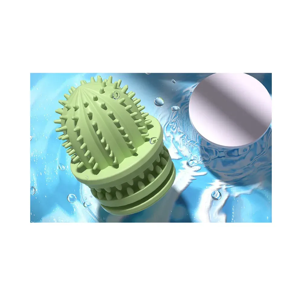 The textured surface of the succulent plant-shaped chew toy helps clean teeth, massage gums, and promote healthy chewing habits. It’s especially beneficial for teething dogs and also supports overall oral hygiene through fun and engaging play.