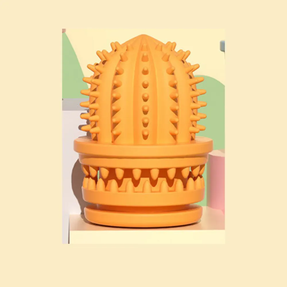 Designed to float, this succulent plant-shaped chew toy is perfect for dogs who love the water. Whether at the pool, beach, or lake, it remains afloat, encouraging dogs to swim, fetch, and chew, offering hours of fun during outdoor water activities.