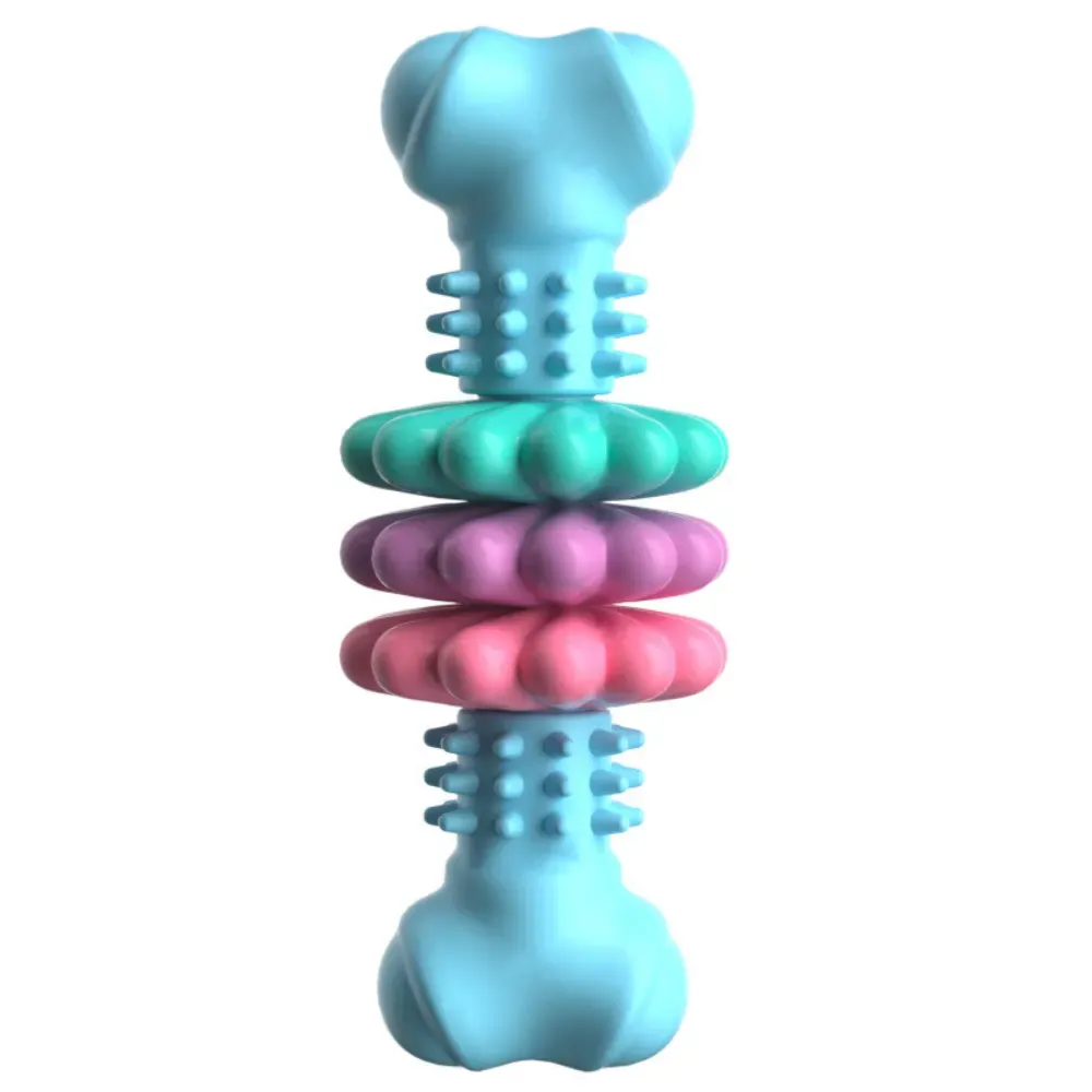 Combining a classic bone shape with a fun flower design, this chew toy offers both visual appeal and functional design. Its playful, colorful appearance adds excitement to water play while encouraging dogs to engage in chewing activities.