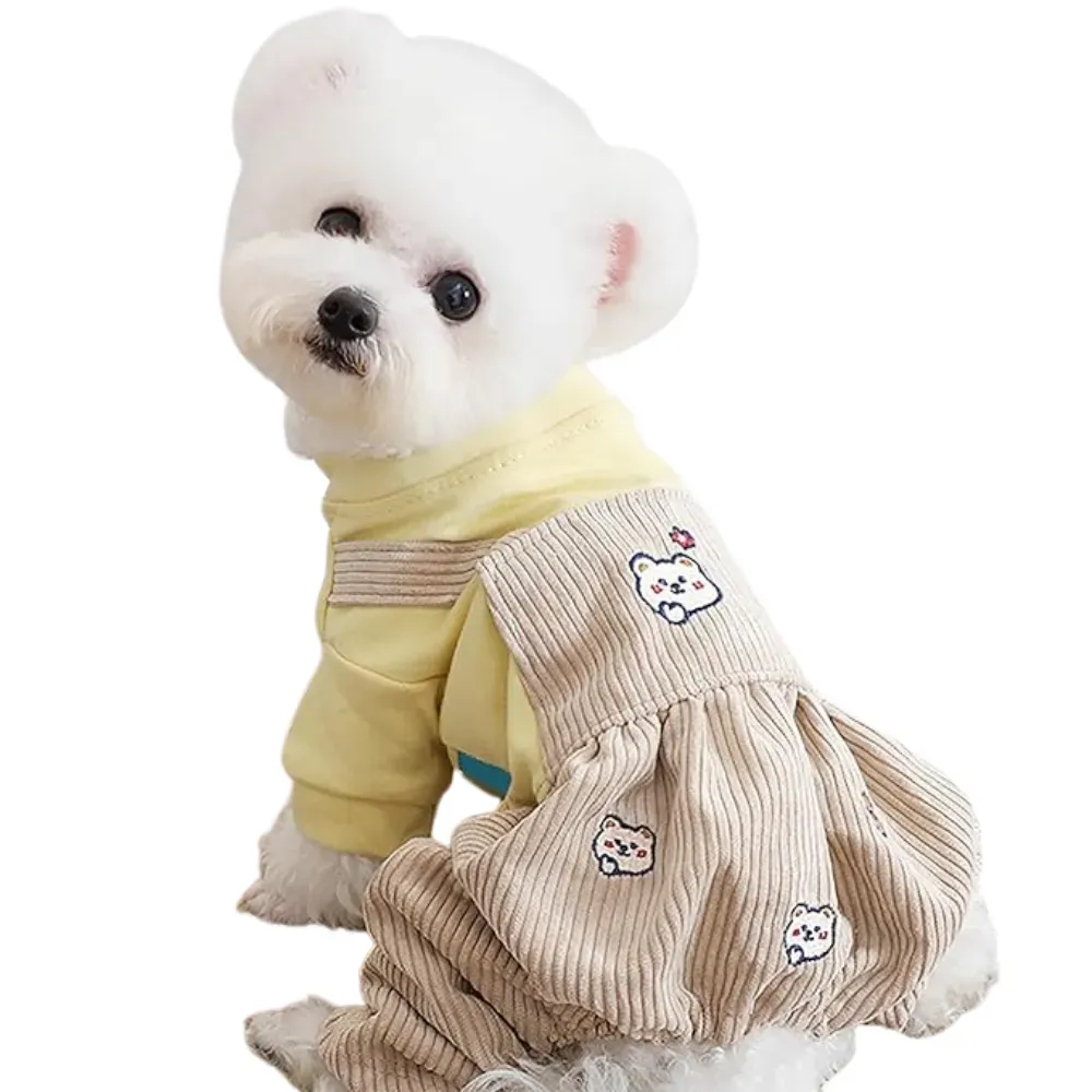 dog hoodie (6) Ideal for cooler weather, this bear outfit provides an extra layer of warmth, making it a great choice for chilly mornings or winter outings. Keep your dog warm without sacrificing style or comfort.