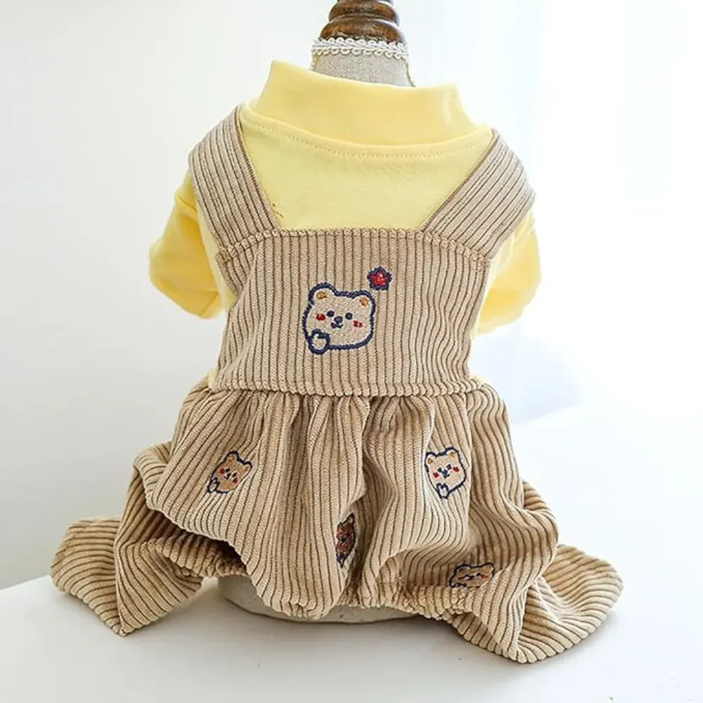 dog hoodie (9) Ideal for cooler weather, this bear outfit provides an extra layer of warmth, making it a great choice for chilly mornings or winter outings. Keep your dog warm without sacrificing style or comfort.