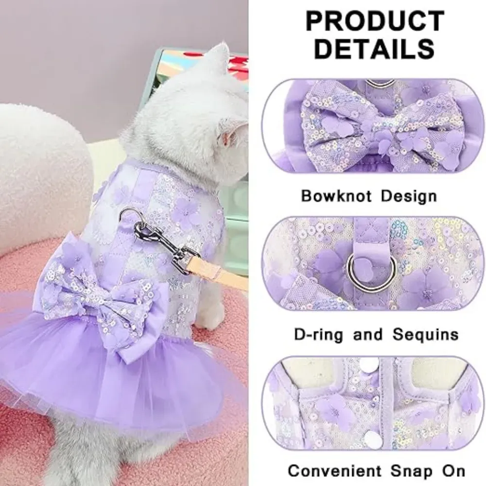 Whether for birthdays, holidays, weddings, or everyday strolls, this floral dog dress is a stylish and practical choice that keeps pets looking their best.