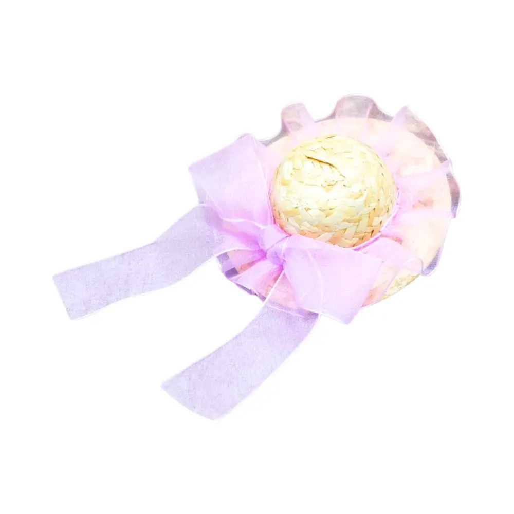 Small dog fashion accessory Summer pet hat