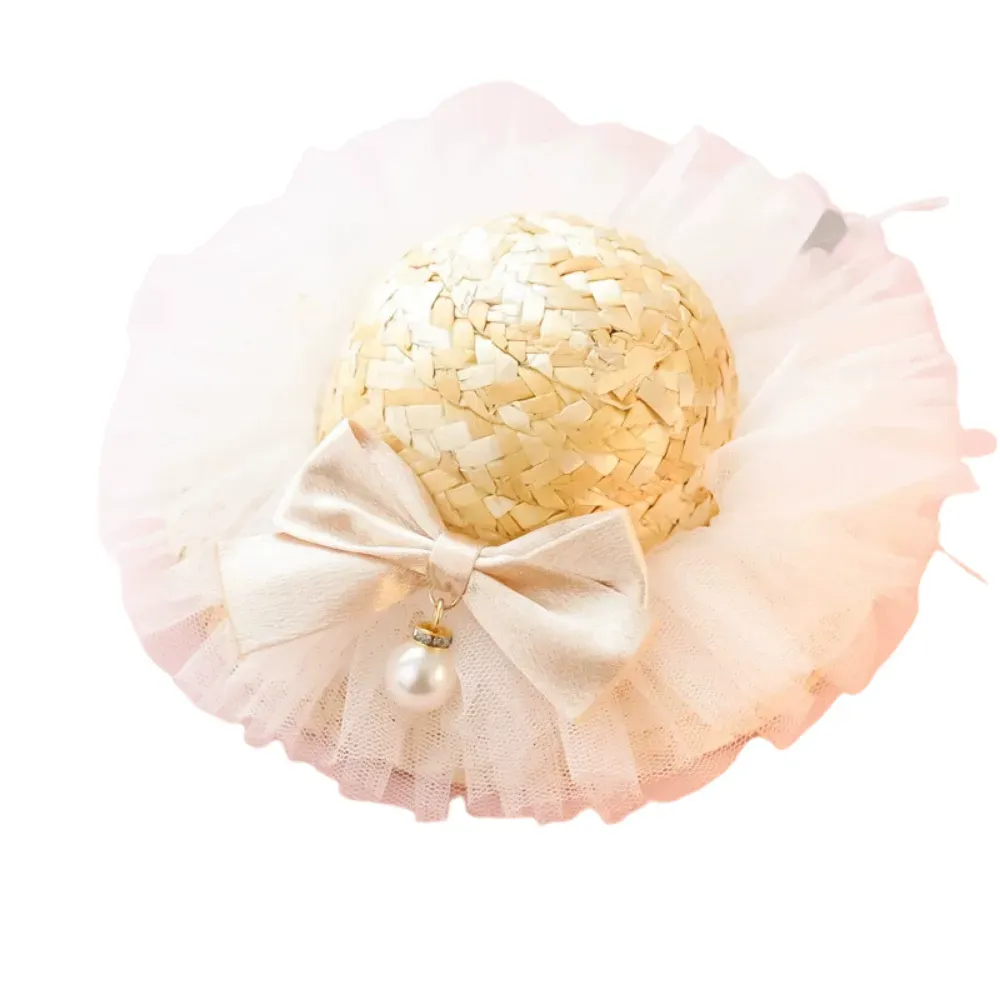 Unique pet accessory Pearl pendant pet hat