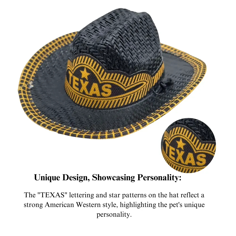 Adjustable chin strap pet hat
