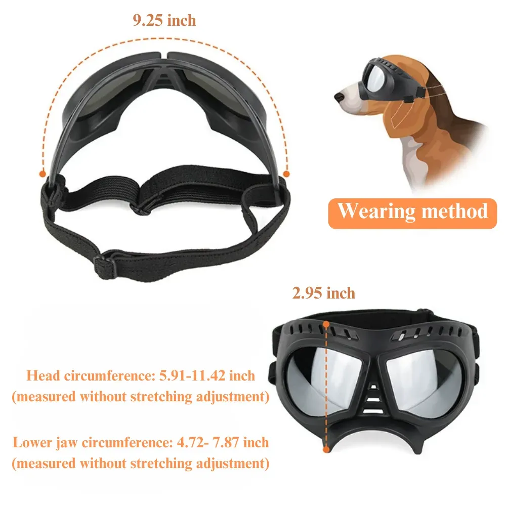 Adjustable pet eyewear
