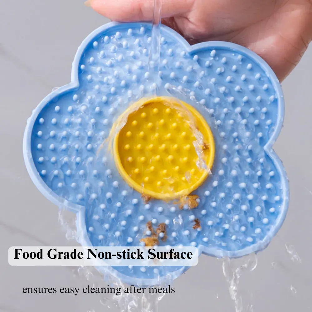 dog food licking mat silicone feeding pad