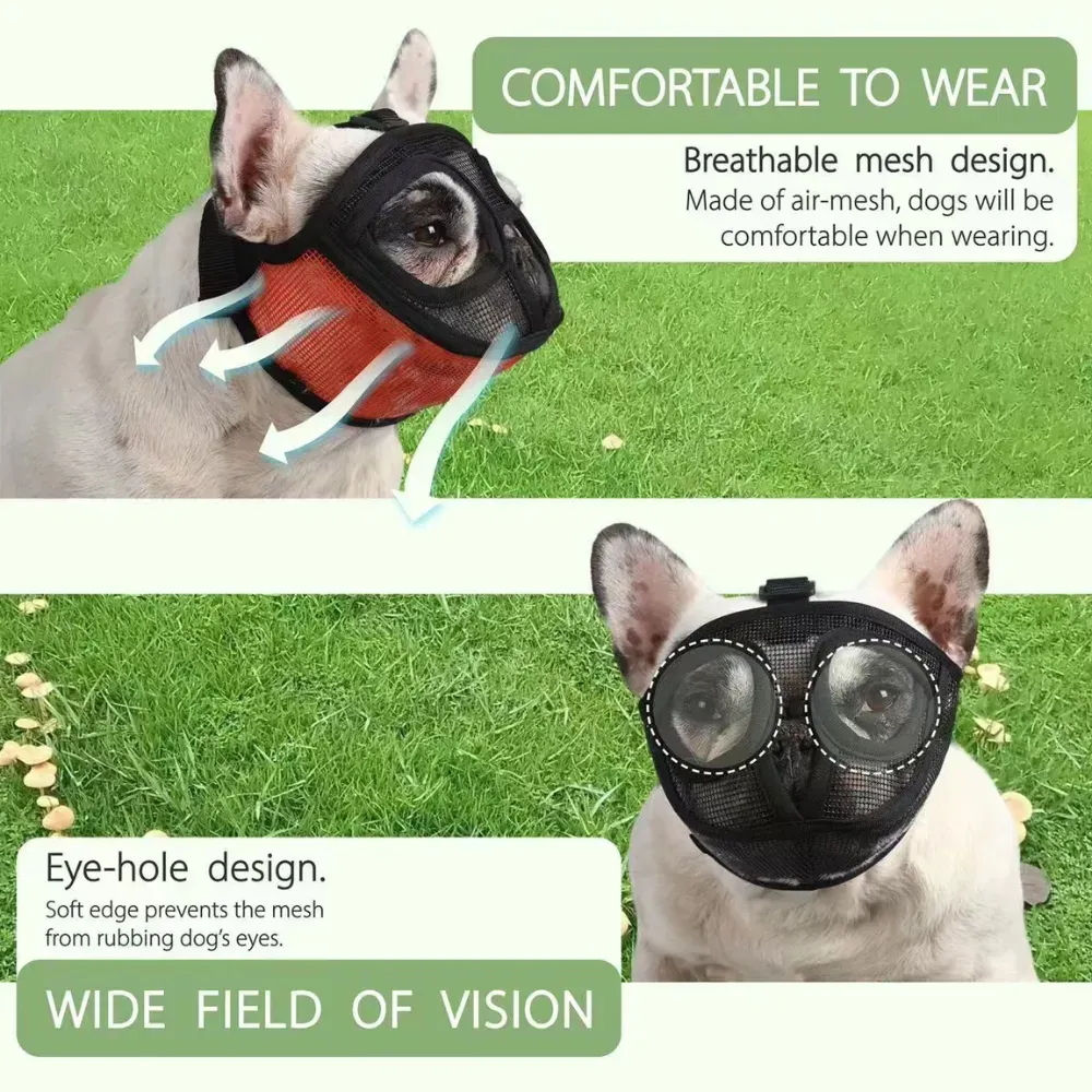 soft mesh dog muzzle