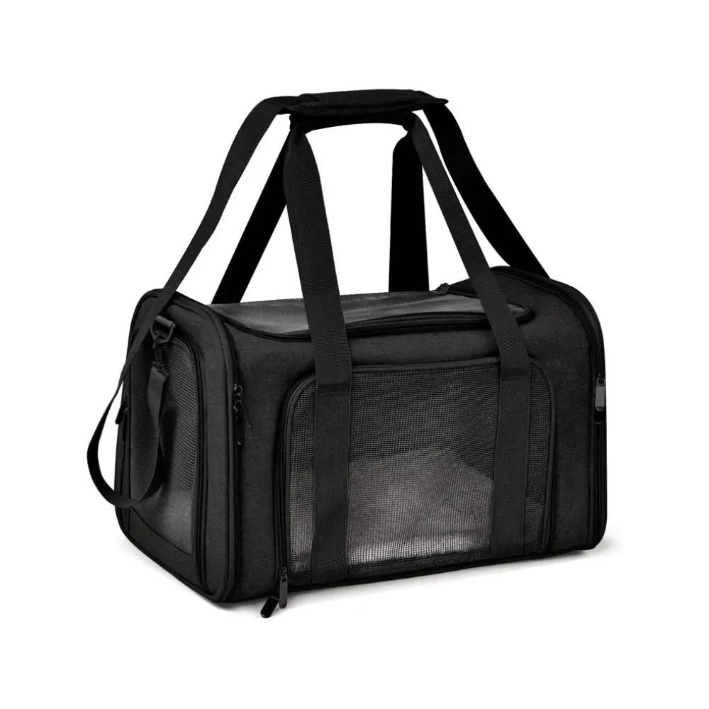 Pet bag with support bars