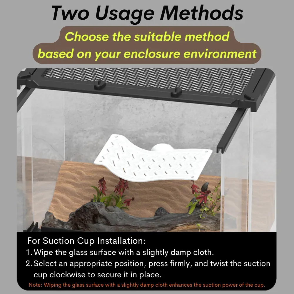 Simple to clean and maintain for a hygienic habitat