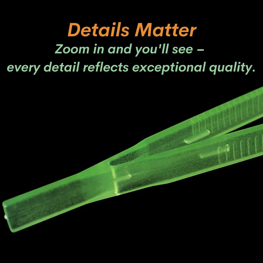 Specially designed tips prevent injury while handling food