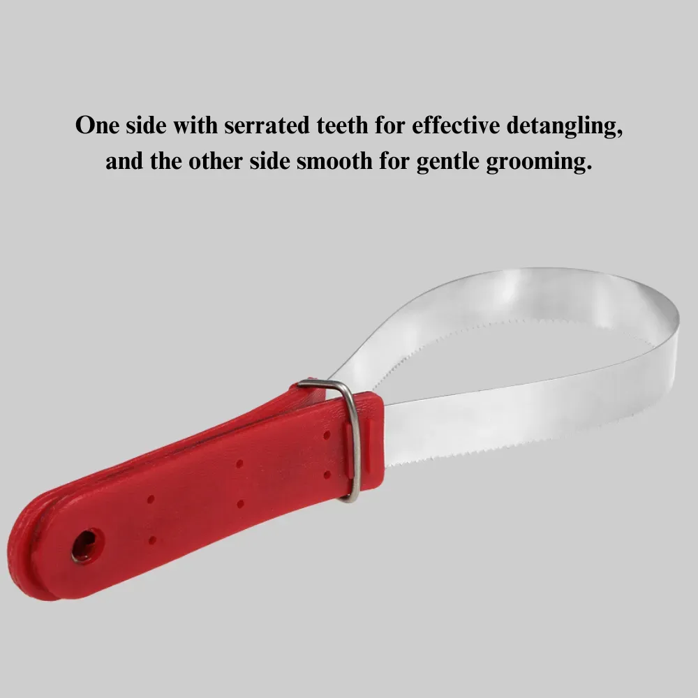 Plastic handle grooming tool