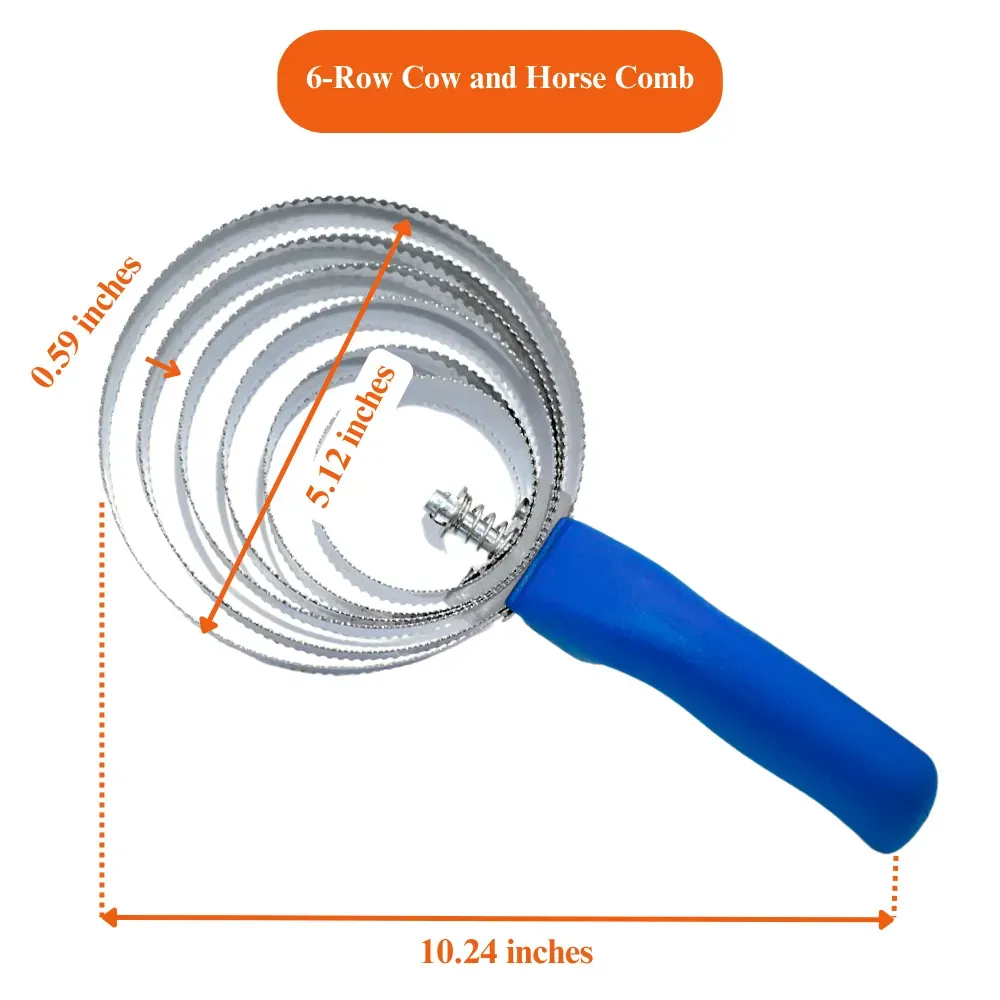 Stainless Steel Pet Grooming Comb for De-shedding and Itch Relief