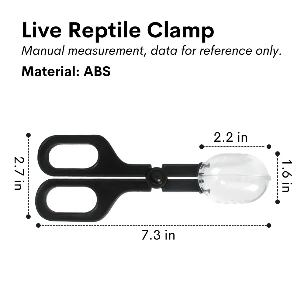 ABS material reptile feeder tongs with breathable design
