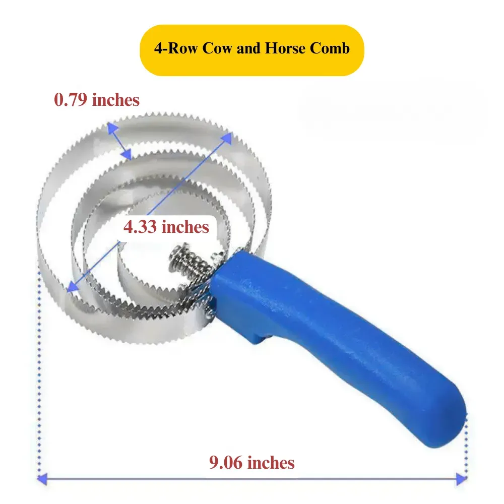 Stainless Steel Pet Grooming Comb for De-shedding and Itch Relief