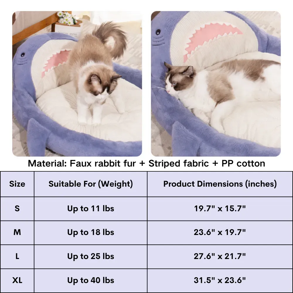 Comfortable plush pet bed with thick padding