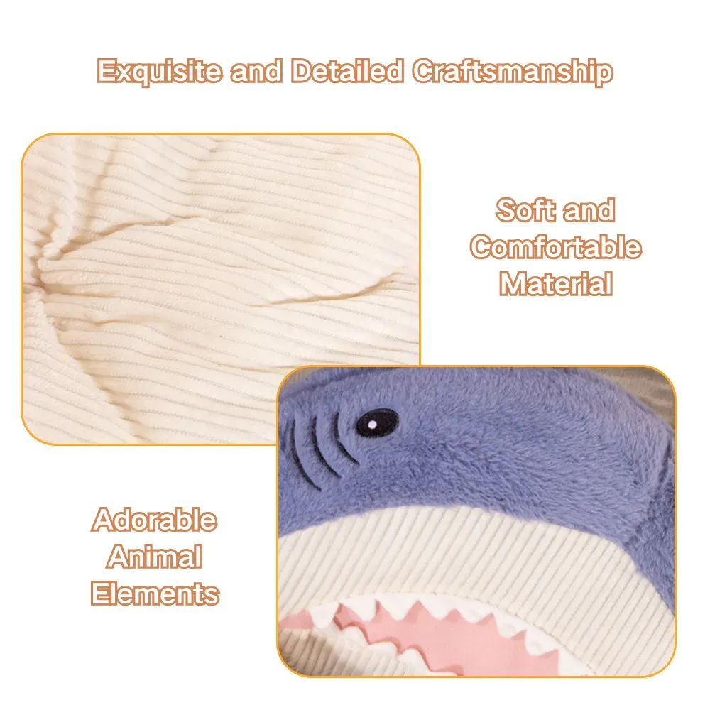 Fun and playful shark design for home decor