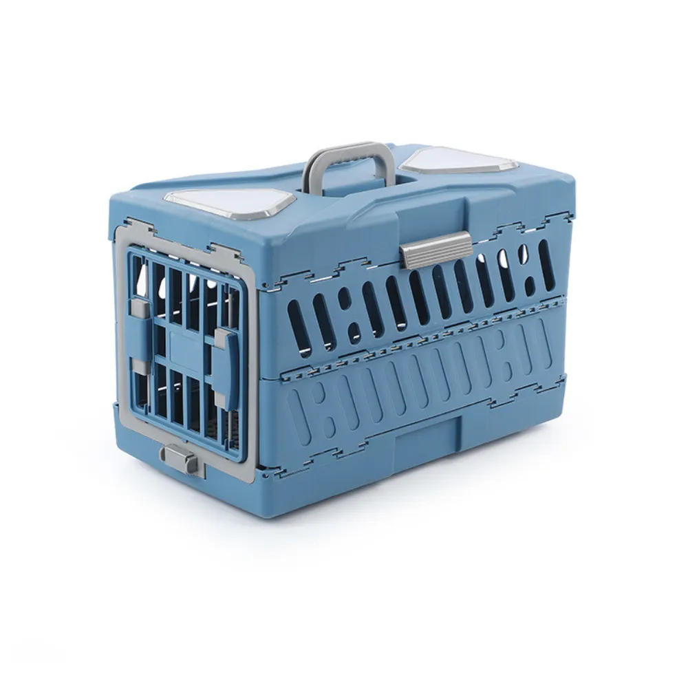 Blue Collapsible Pet Crate Blue Collapsible Pet Crate