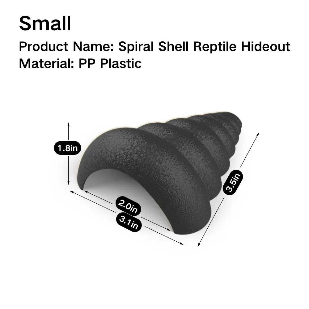Multi-purpose hideout for exotic pets and reptiles (3) Plastic cave hideaway for frogs and tarantulas