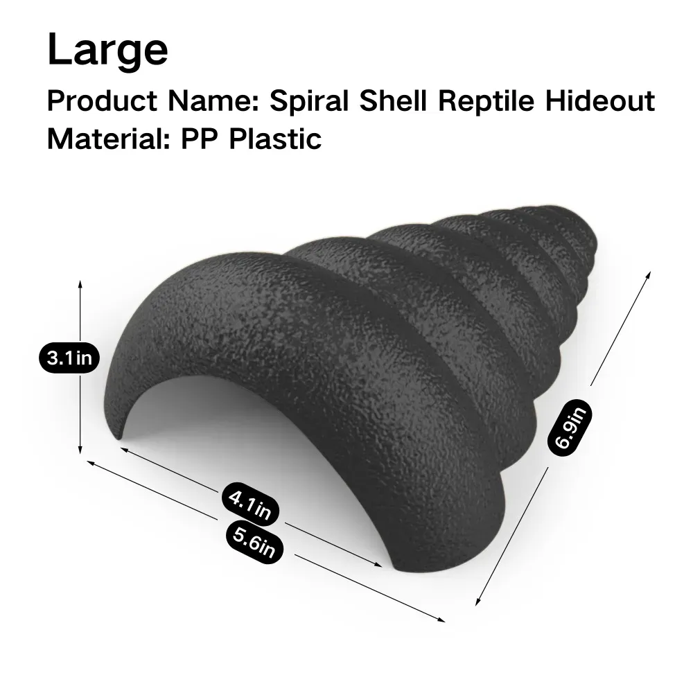 Multi-purpose hideout for exotic pets and reptiles (1) Realistic reptile hideout for naturalistic enclosures
