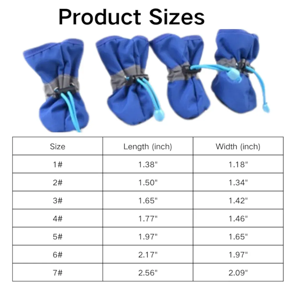 dog booties protector size