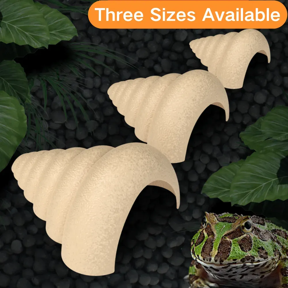 Versatile Reptile Hideout (2) Durable plastic hideout for spiders, geckos, and lizards