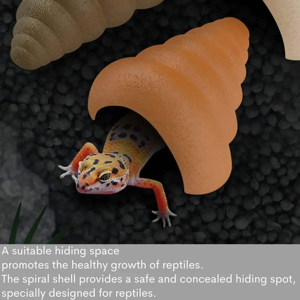 Versatile Reptile Hideout (3) Spacious entrance reptile hideout for easy access
