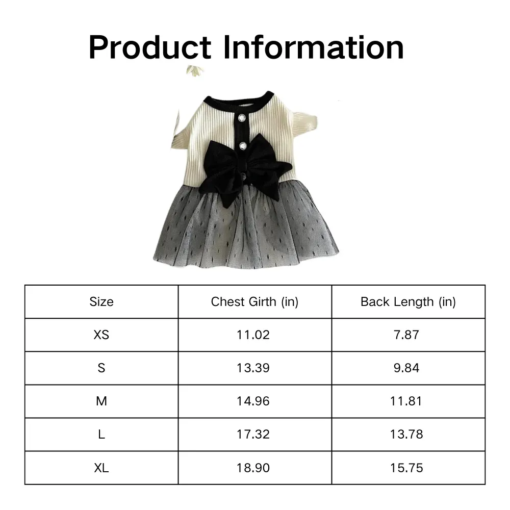 summer dog dress size