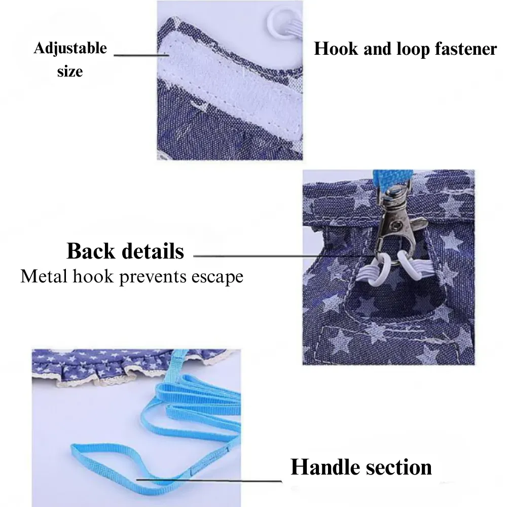 Velcro Fastening Harness Polyester Pet Gear