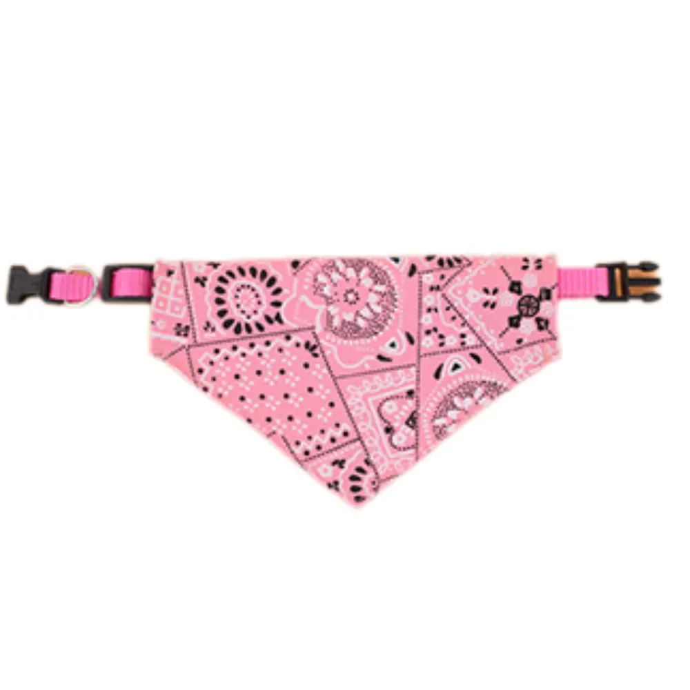 Adjustable Pet Bandana with Print Triangle Bib for Dogs and Cats