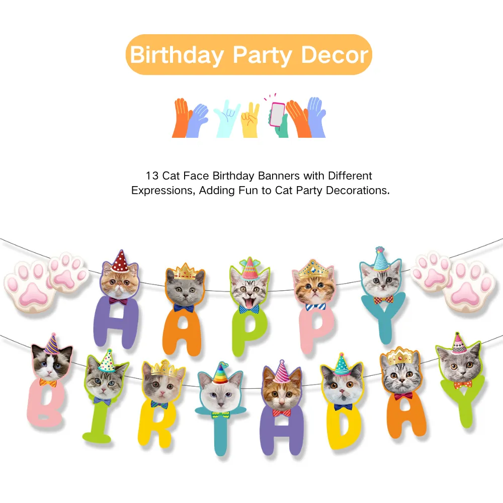 Cat Party Banner Cat Party Banner