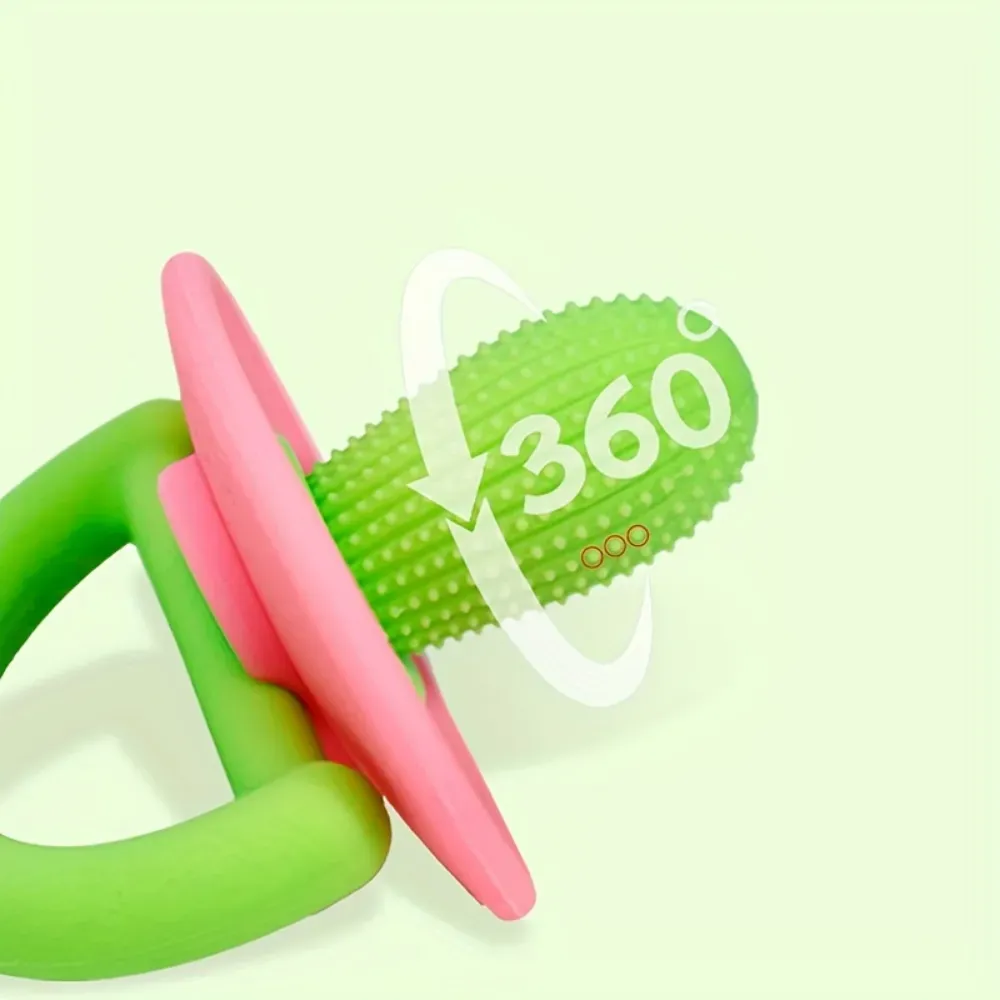 Durable Silicone Cactus-Shaped Dog Chew Toy for Teeth Cleaning Details Durable Silicone Cactus-Shaped Dog Chew Toy for Teeth Cleaning
