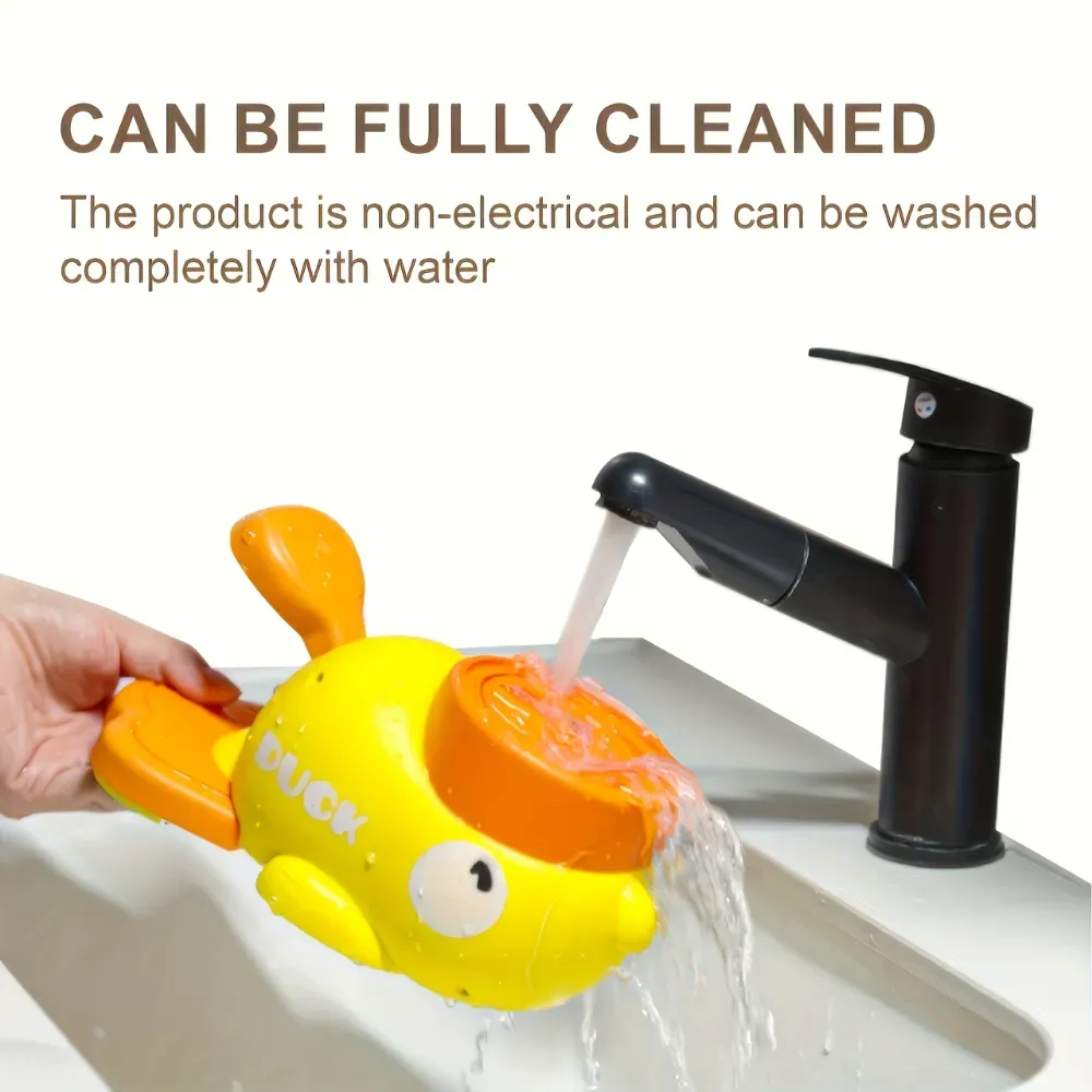 Interactive Non-Electric Yellow Duck Shaped Dog Push Toy