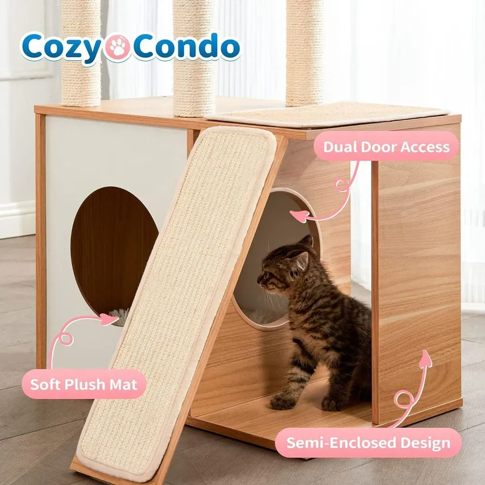 Pet Wooden Cat Tree Pet Wooden Cat Tree