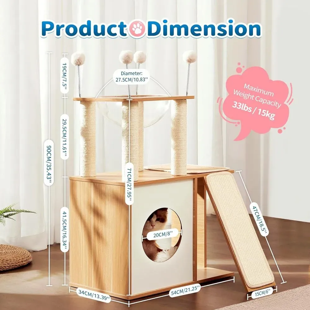 Wooden Cat Tree Wooden Cat Tree