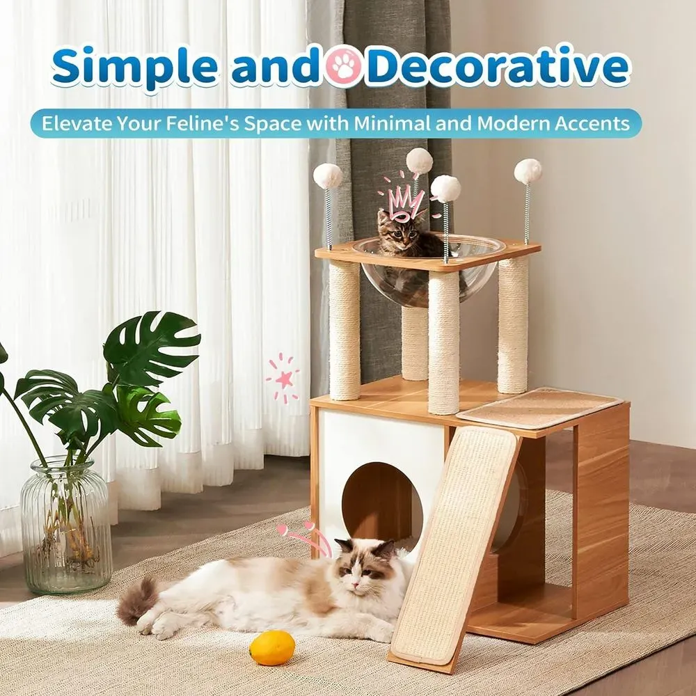 New Wooden Cat Tree Great New Wooden Cat Tree Great